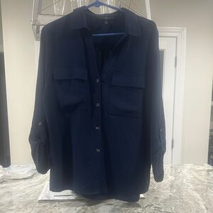 Fred David Midnight Blue Blouse